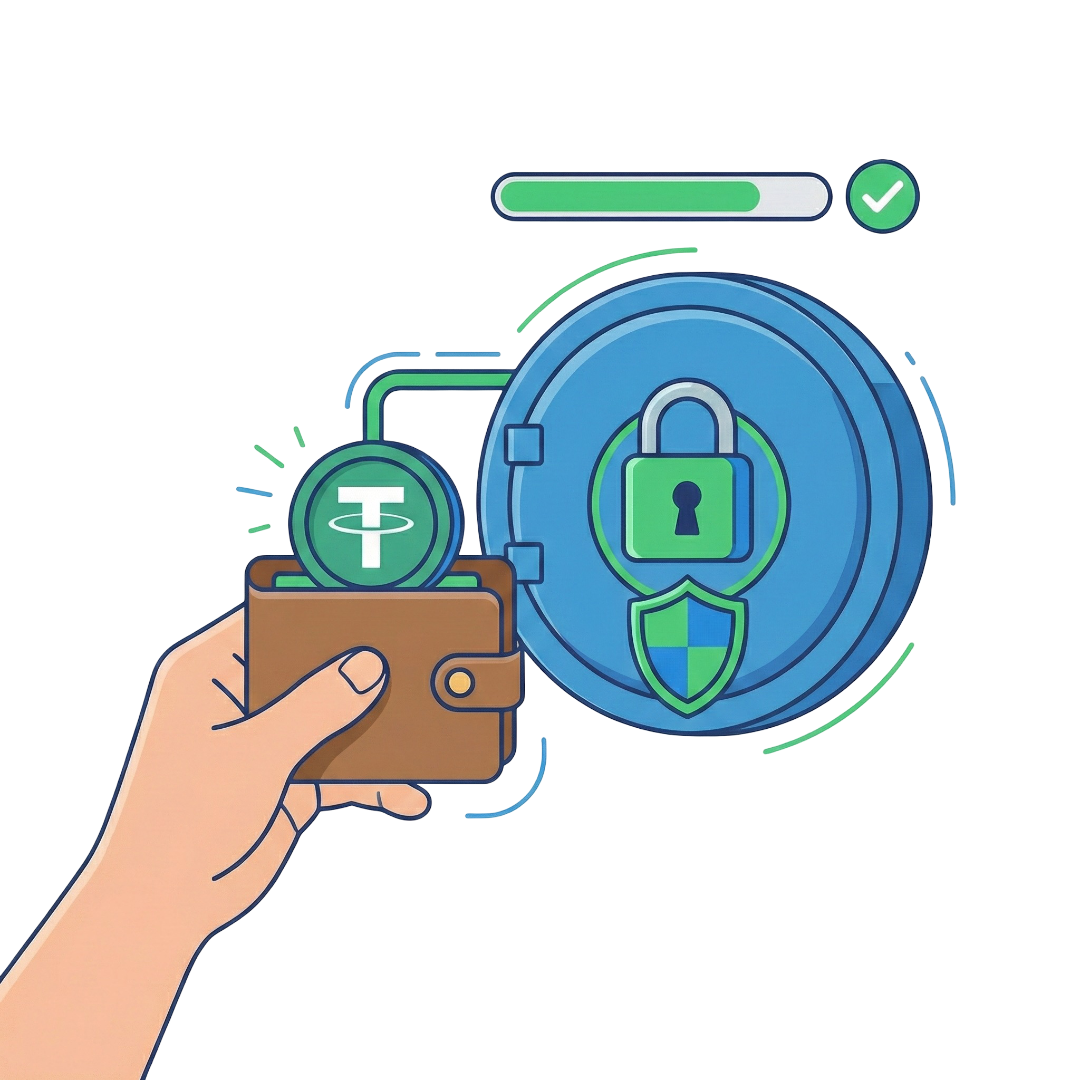 Buyer Deposits Crypto